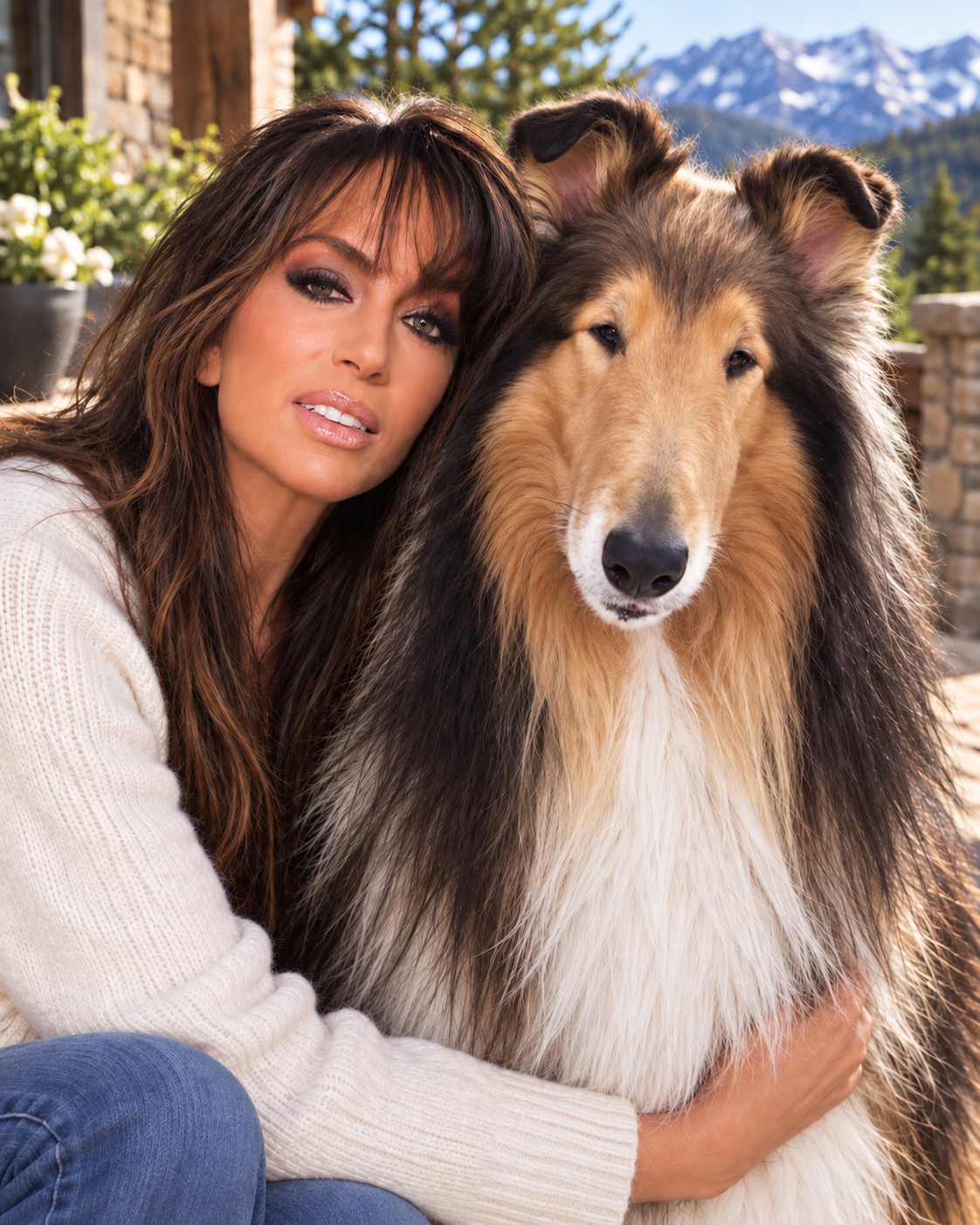 Jill Lanese with Bogart